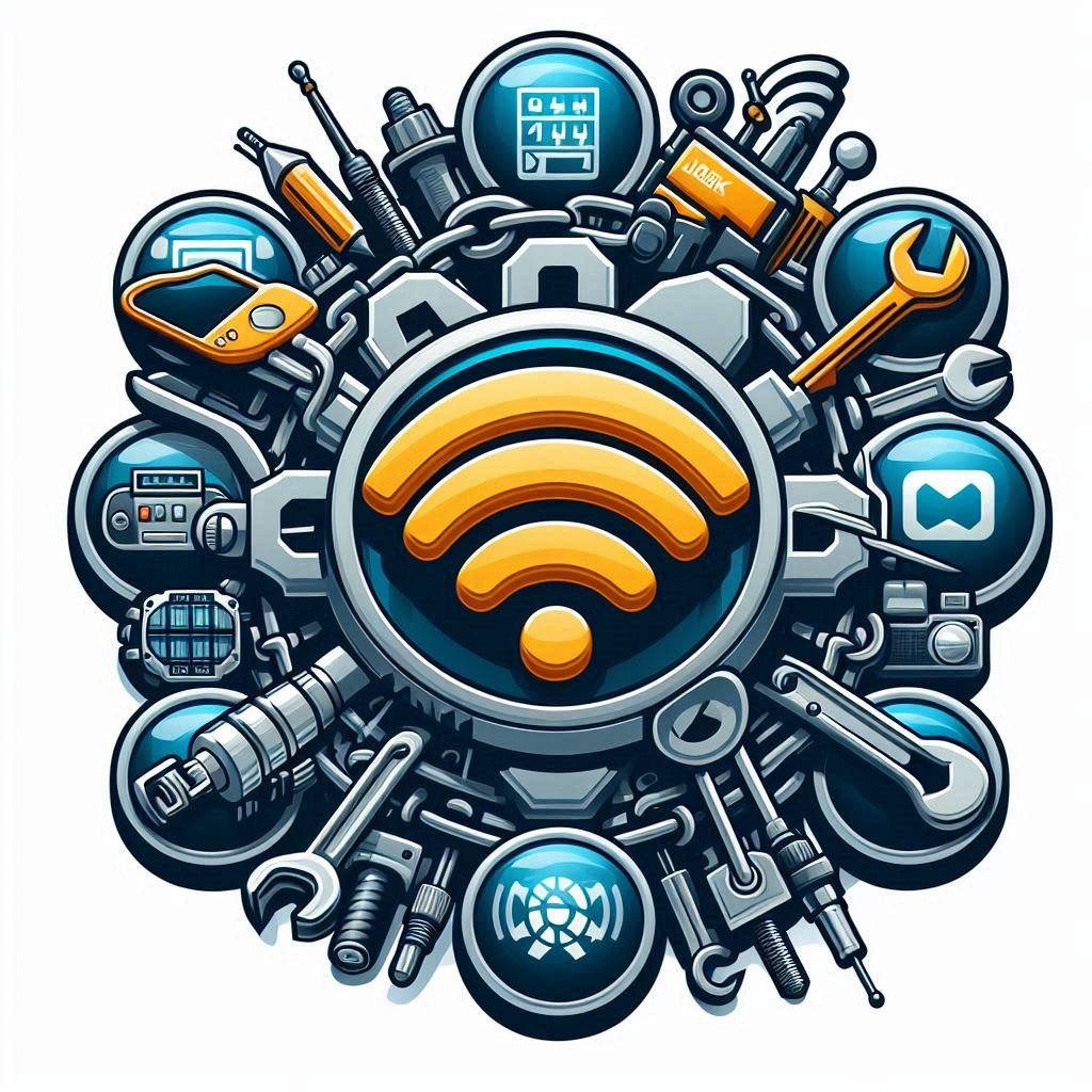 logo de enlace en la web con radio de comunicación de radioaficionados mejorado
